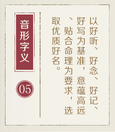 青州起名流程五